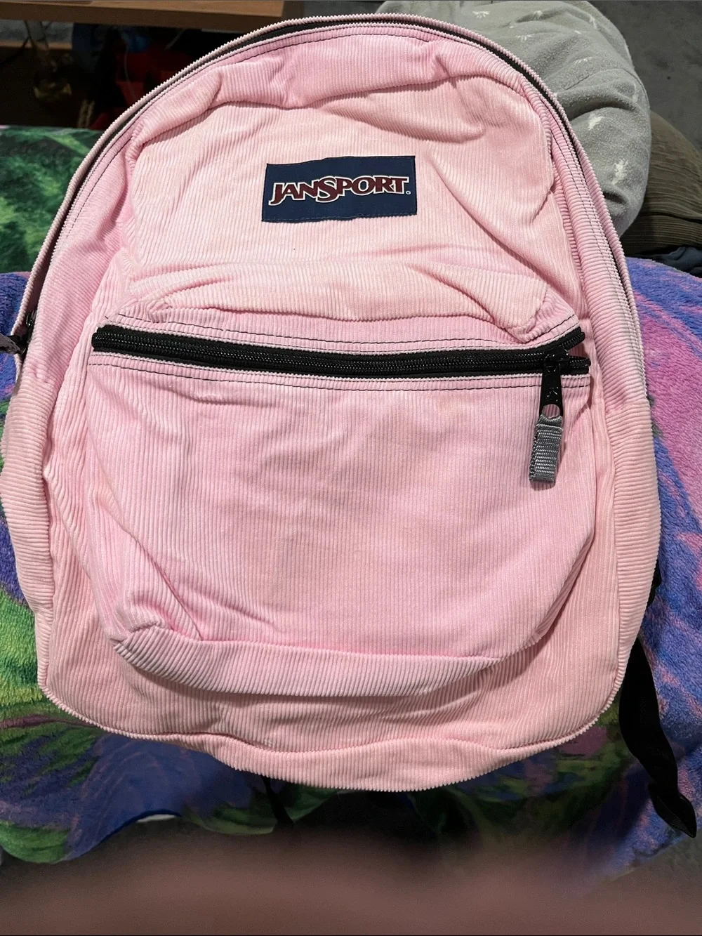 Jansport Light Pink Corduroy adult Backpack
